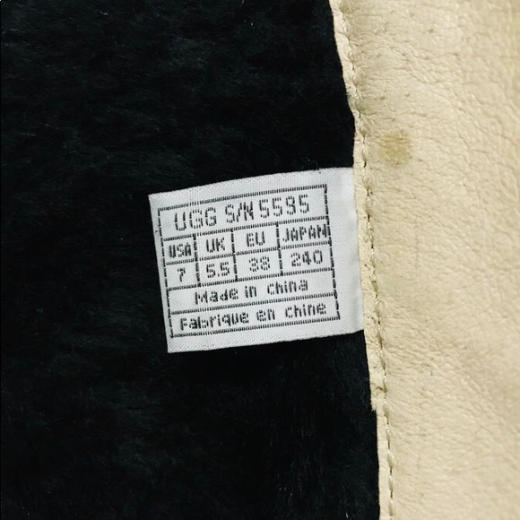 UGG black wedge tall winter boots, zipper back - Picture 2 of 4